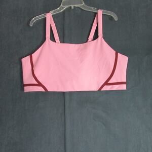 Nike One Sports Bra Womens Size 3X Pink Dri-Fit Logo Active Yoga Fitness